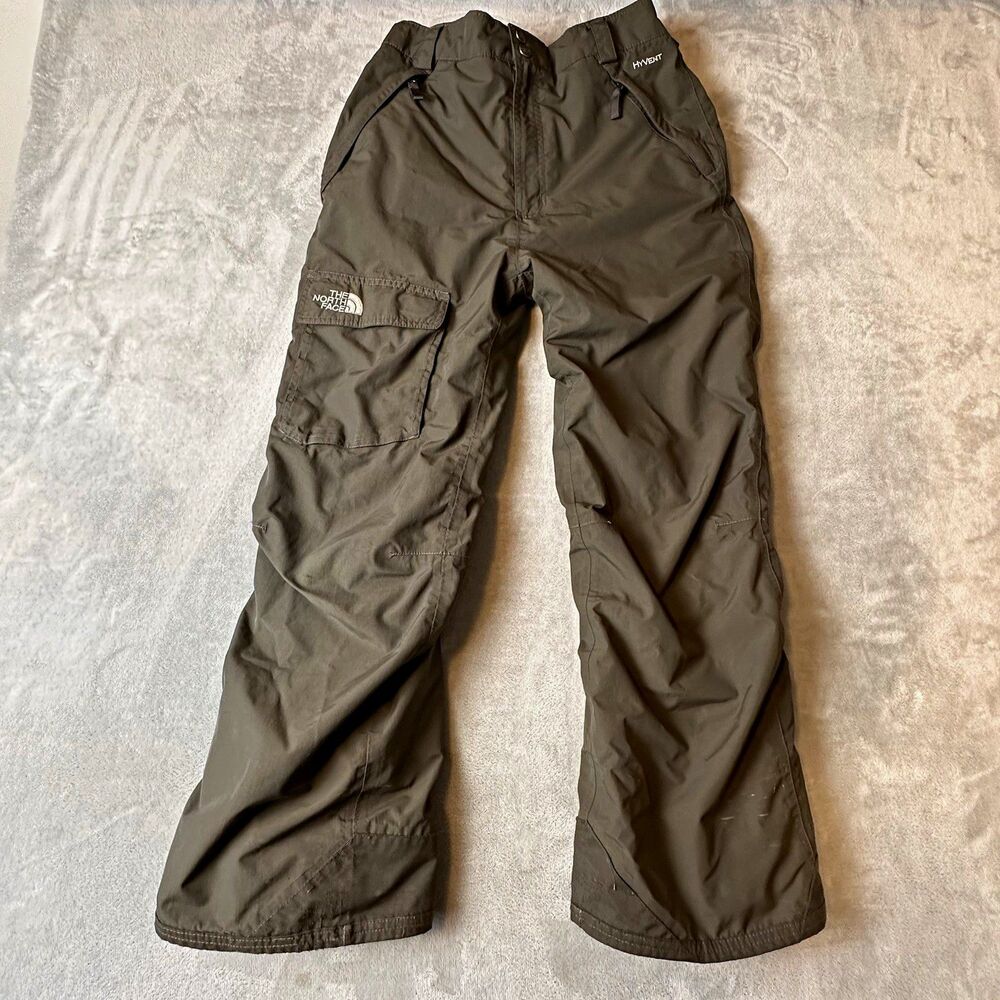 The North Face HyVent Insulated Boys XL grey Snow Pants Ski Snowboard
